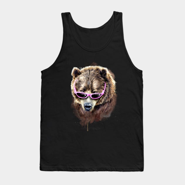 Cool Bear Tank Top by Folkensio